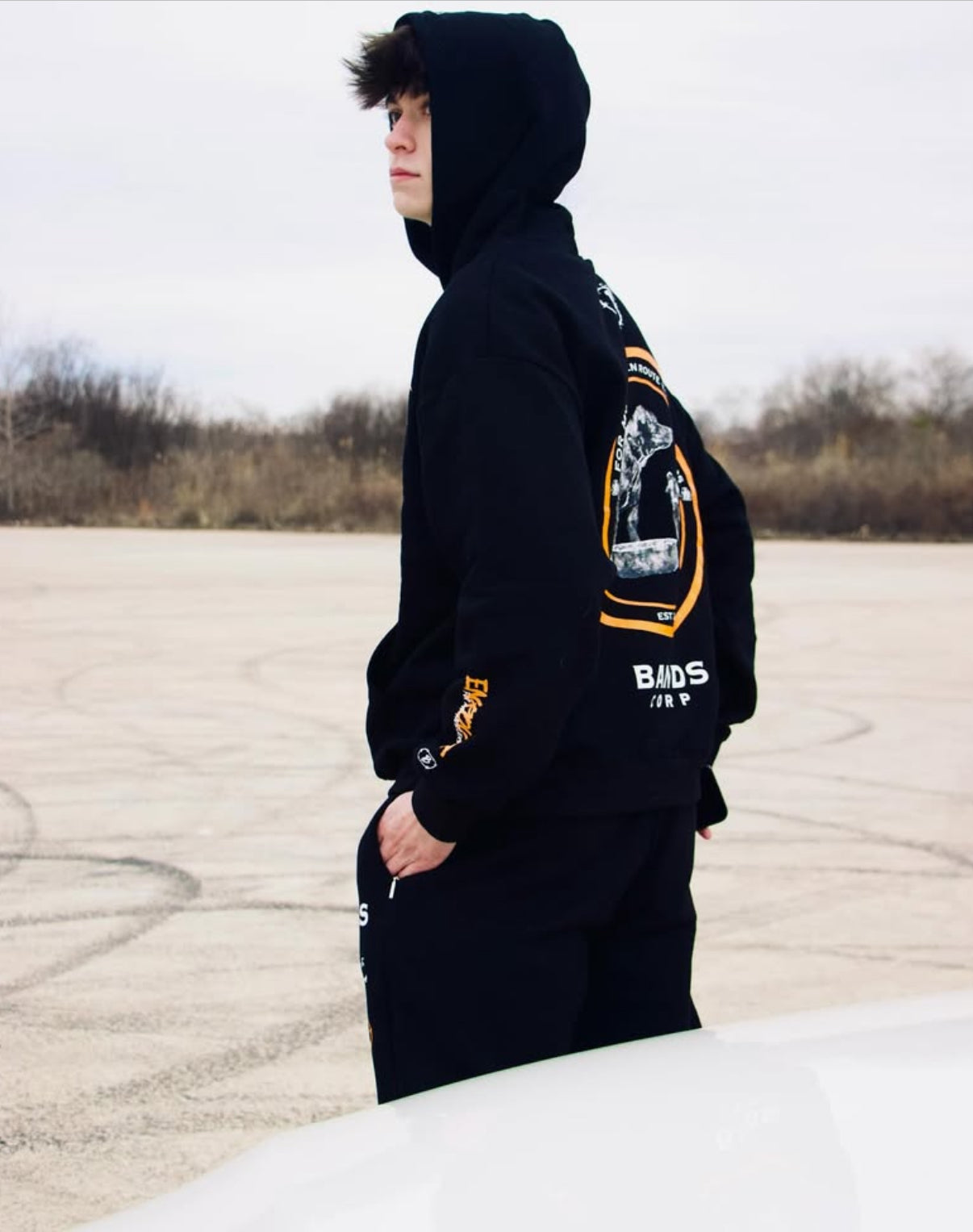 SIGNATURE LOGO COTTON HOODIE